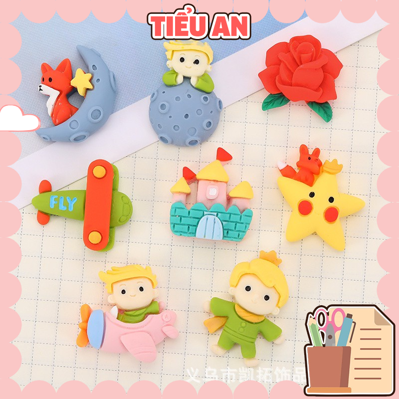 Charm (C534) slime/ Dụng Cụ Charm Trang Trí [Ko Keo &amp; Nút] Nhân Vật Truyện Hoàng Tử Bé- Giá 1 cái