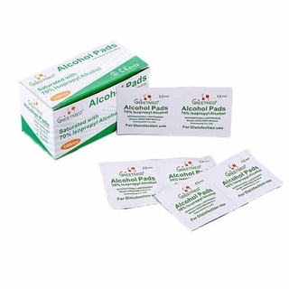 Gạc tẩm cồn alcohol pads greetmed hộp 100 miếng dùng vệ sinh vật dụng nhỏ - ảnh sản phẩm 3