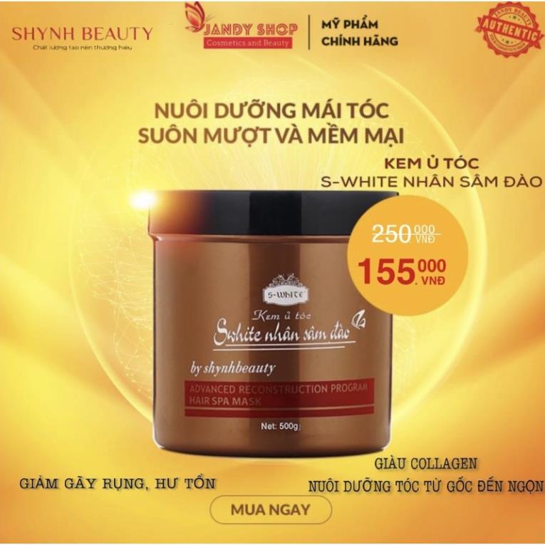 [Chính Hãng]Ủ Tóc Nhân Sâm Đào Swhite (date mới) A