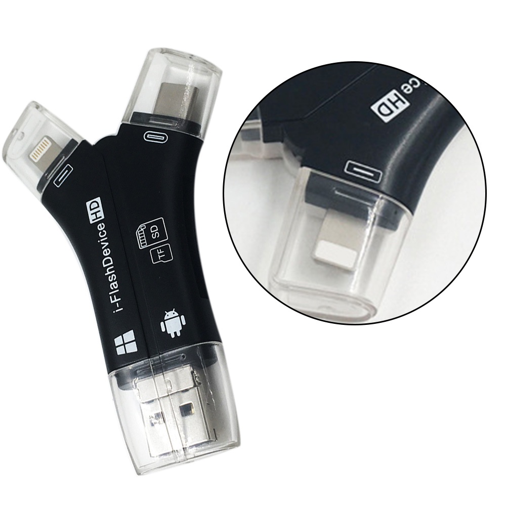 Đầu Đọc Thẻ Nhớ Micro Sd Đa Năng Lesonss 4 Trong 1 | BigBuy360 - bigbuy360.vn