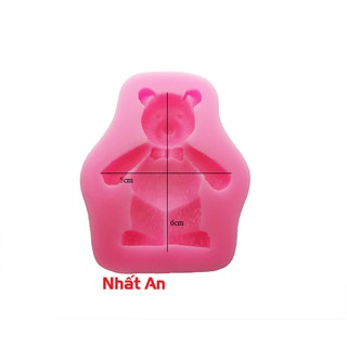 Khuôn silicone 4D con gấu