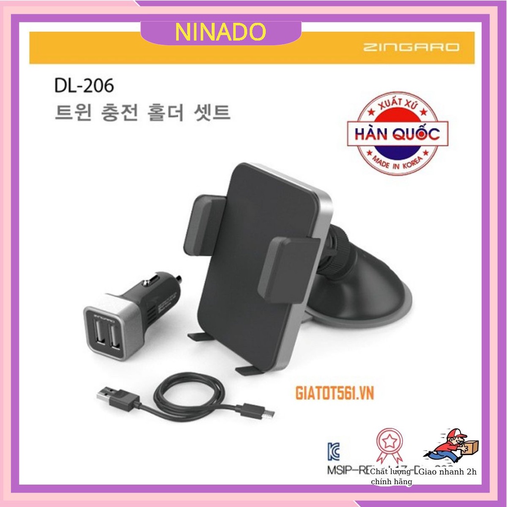 Bộ giá để kèm chân sạc đôi Android Zingalo DL-206