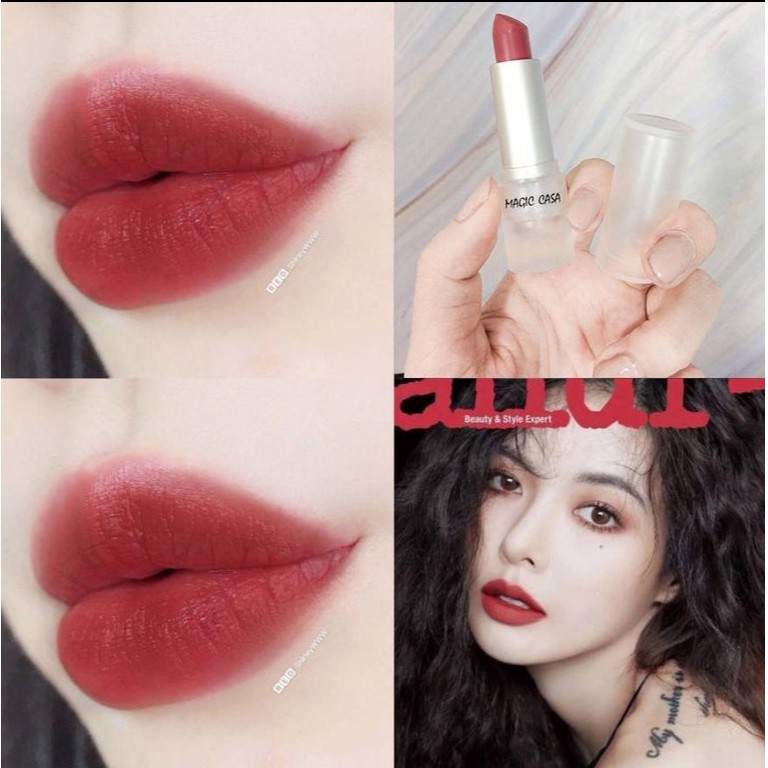 Son môi nhung mịn bền màu chống thấm nước độc đáo 6 màu tuỳ chọn | BigBuy360 - bigbuy360.vn