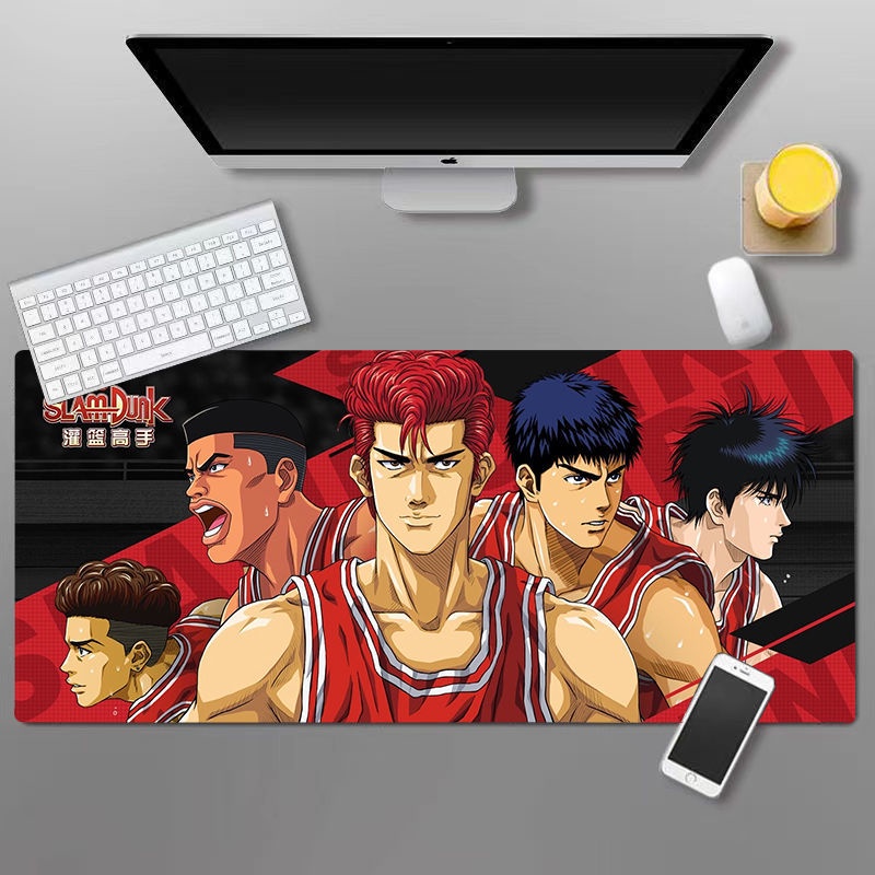 Tấm Lót Chuột Và Bàn Phím Cỡ Lớn In Hình Slam Dunk Hai Chiều