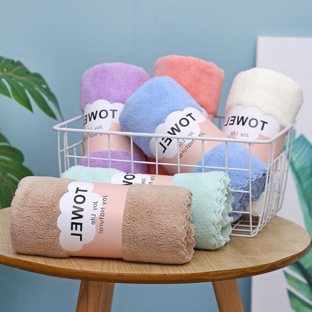 Set 5 khăn mặt Hàn Quốc Khăn lau mặt lông cừu thấm hút nhanh siêu mềm mịn nthinhuy01
