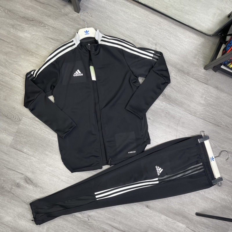 [ CÓ VIDEO THẬT ] Bộ thể thao Adidas Tiro 21 TRACK JACKET LIONEL MESSI BLACK - GM7319 GH7305 | HÀNG XUẤT DƯ XỊN 100%