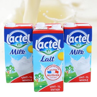 Sữa Lactel Uht Whole Milk 1L - Pháp