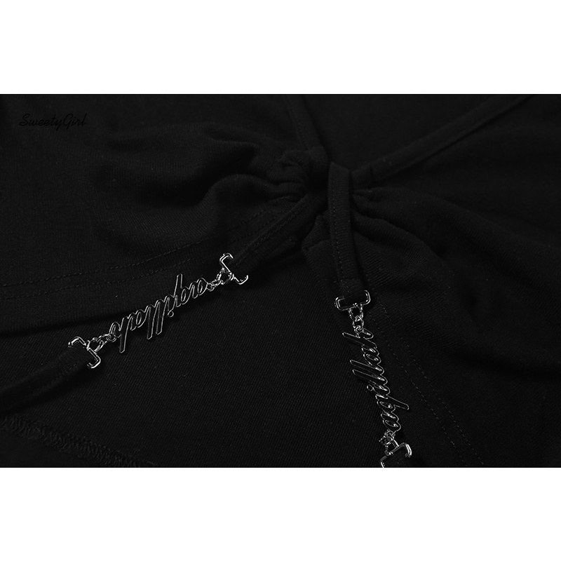 Áo Croptop Tay Ngắn Cổ Chữ V Màu Trơn Dáng Ôm Thời Trang Quyến Rũ Cho Nữ