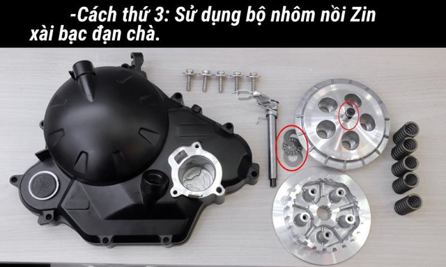 Lốc nồi côn tay ex135 up mode ex150 Sum Racing _Dochoixemaynhapkhau [ NẮP NỒI ]