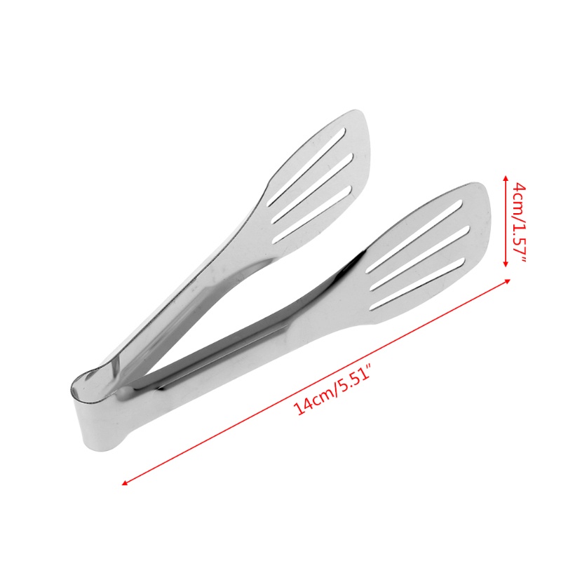 Stainless Steel Kitchen BBQ Tongs Salad Food Cooking Clip Serving Clamp Bread