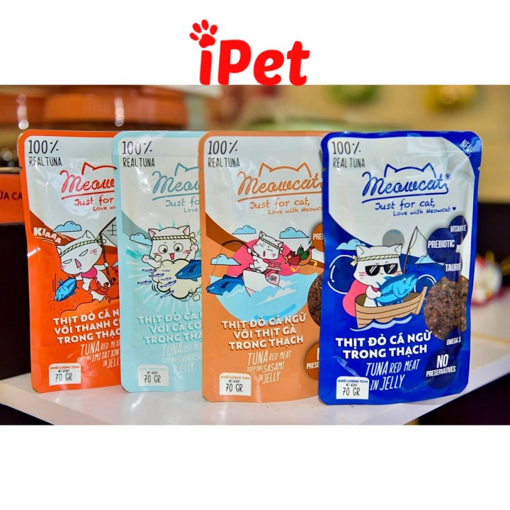 Thức Ăn Pate Meowcat Cho Mèo Lớn Nhỏ 70g - iPet Shop