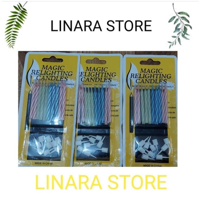 Nến Ma Thuật Sinh Nhật 1 Gói Contents 10 Cái