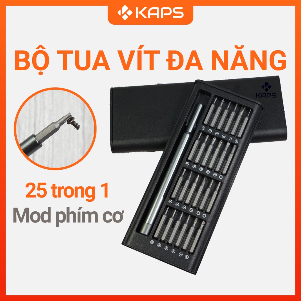 Bộ tua vít đa năng mini 25 trong 1 - chất liệu thép từ tính cao cấp sửa chữa máy móc, điện tử cỡ nhỏ