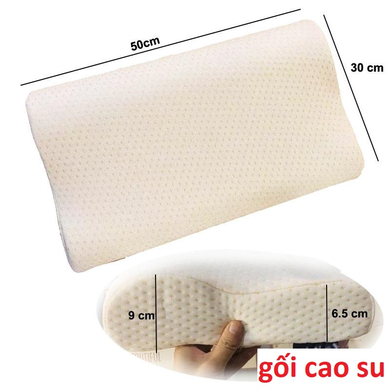 Gối Cao Su Hàng Nội Địa  - Gối Cao Su Non Cao Cấp Chống Ngáy Dành Cho Người Lớn Giúp Bạn Có 1 Giấc Ngủ Ngon Sau