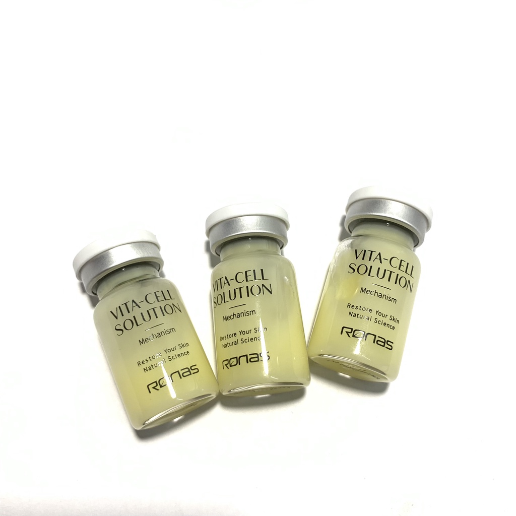 TẾ BÀO GỐC RONAS SOLUTION VITAMIN C  STEM VITACELL TRẮNG DA GIẢM NÁM CHÍNH HÃNG KOREA Hộp 10 lọ