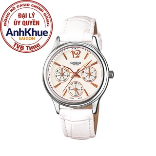 Đồng hồ nữ dây da casio chính hãng anh khuê ltp-2085l-7avdf