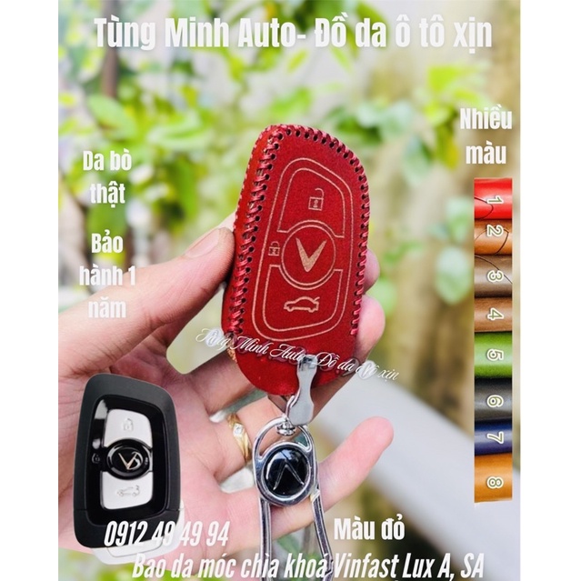 Bao da ốp chìa khoá ô tô Vinfast Lux A, SA , Lux A2.0 , SA 2.0