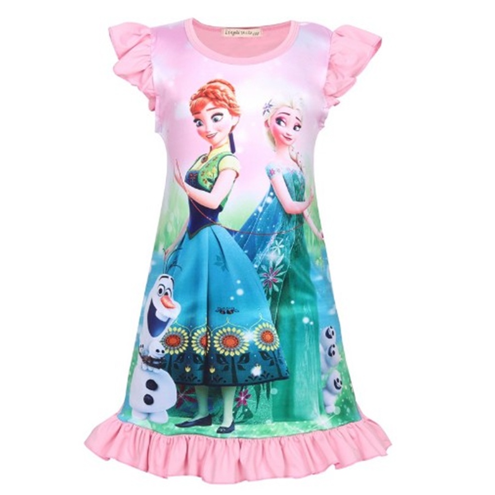 Đồ ngủ Hóa Trang Nhân Vật Hoạt Hình Frozen Dành Cho Bé Gái