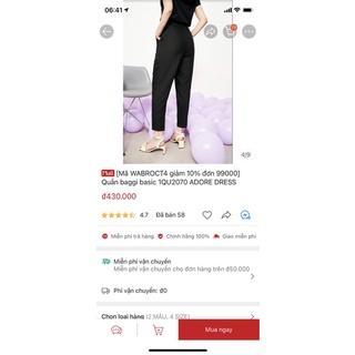Thanh lý quần baggy Adore size S