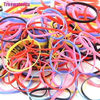 Set 100 Dây Thun Cột Tóc Nhiều Màu Cho Bé Gái