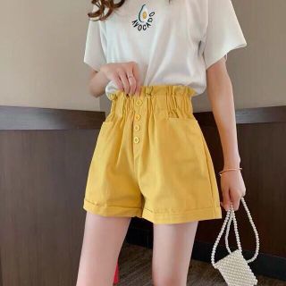 Quần short lưng thun 3 nút ống rộng, hình thật kèm video