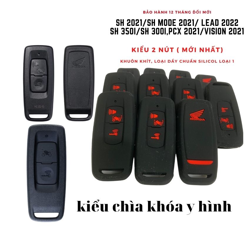 Bọc Chìa Khóa Smartkey Sh 2021 - 2022 / Sh mode 2021- 2022, Vision 2021, Lead 2022 (Loại 2) Nút Hàng Loại 1 Dầy Đẹp