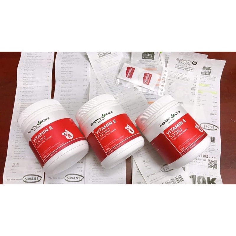 Viên Uống Vitamin E 500 IU Healthy care