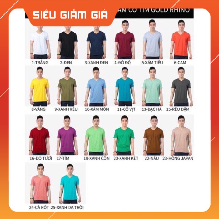Áo thun NAM CỔ TIM XUẤT NHẬT (thoát nhiệt, bền màu, thấm hút mồ hôi)