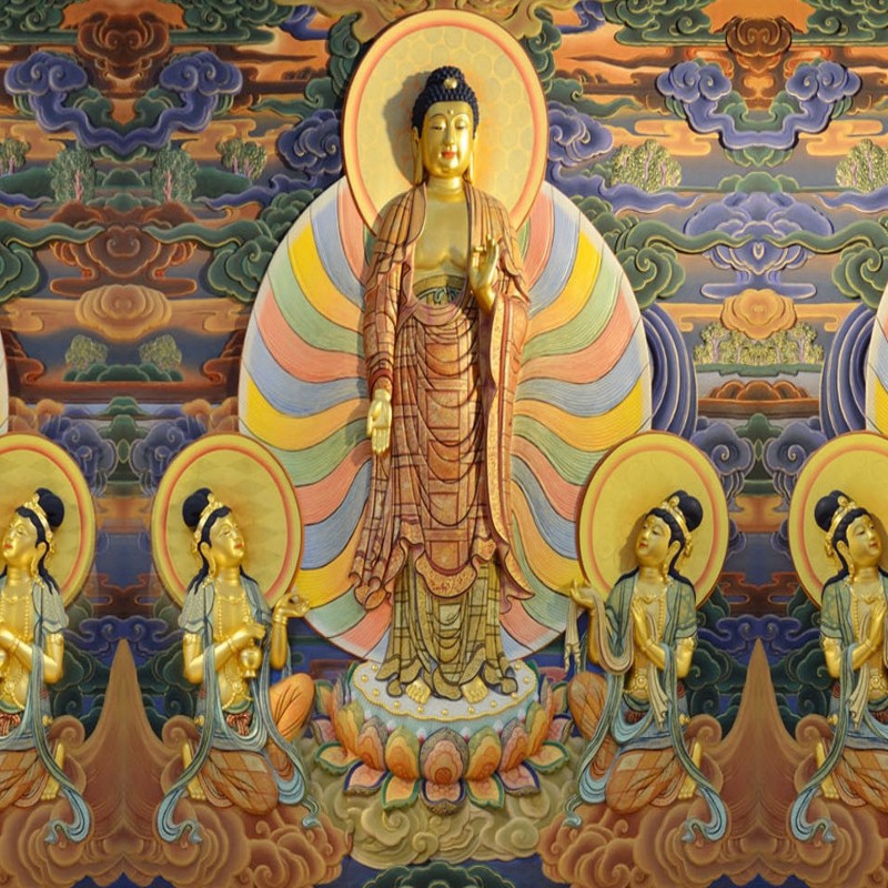 Tranh Dán Tường 3d Hình Phật Giáo