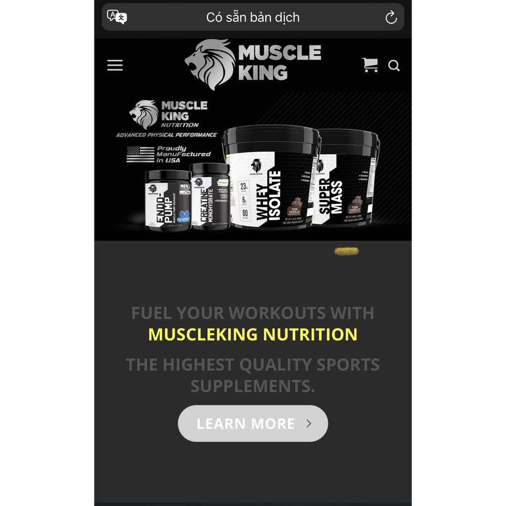 Sữa Tăng Cân SUPER MASS 2,25 KG + Tặng Shaker -Tăng Cân Nạc MUSCLE KING (Chính Hãng 100% - Có Tem Truy Xuất Chính Hãng