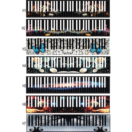 Decal dán phím đàn Organ