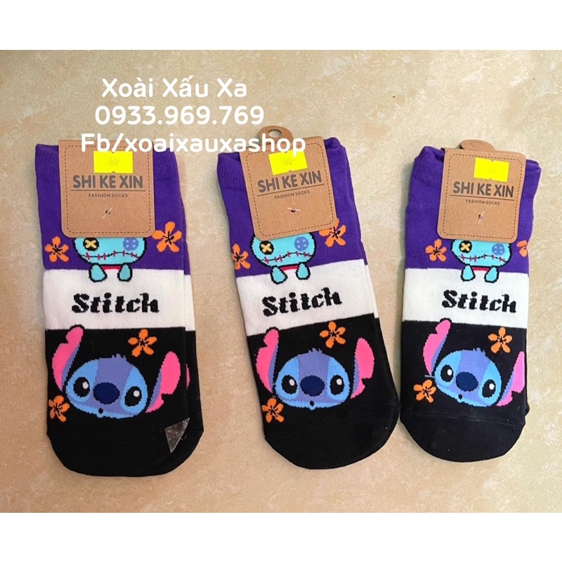Vớ chân hoạt hình disney Lilo&stitch dễ thương
