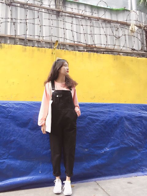 Yếm quần kaki đen | BigBuy360 - bigbuy360.vn