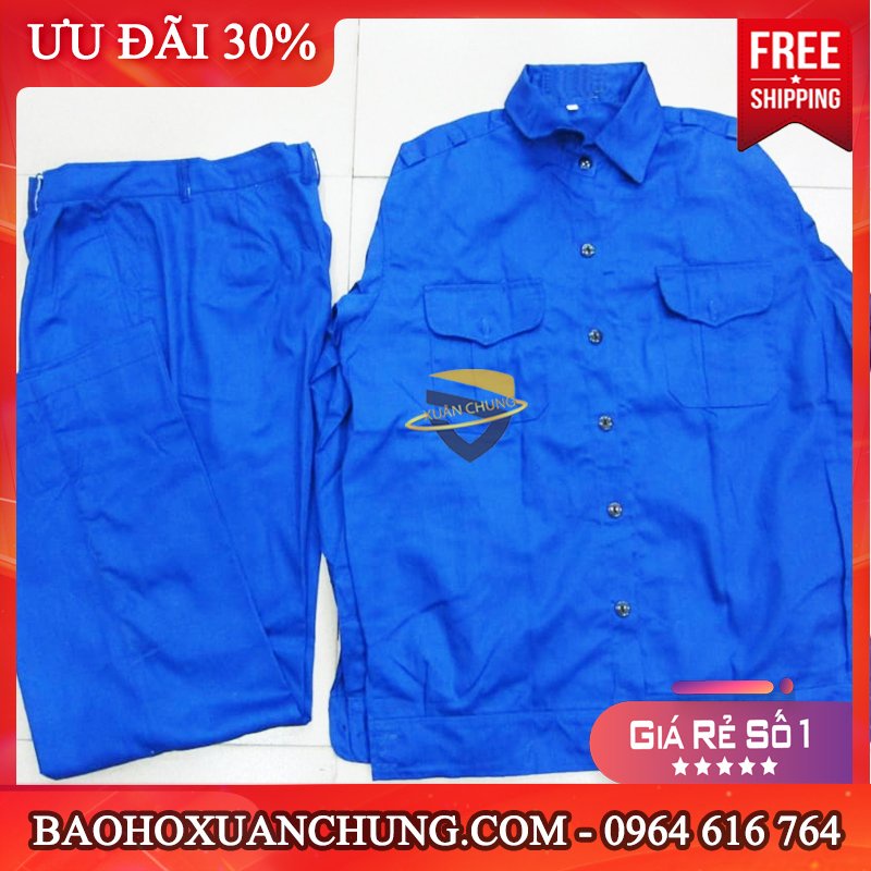 GIÁ RẺ - Quần áo bảo hộ lao động các màu, Bộ quần áo công nhân, Quần áo bảo hộ trơn 1 màu