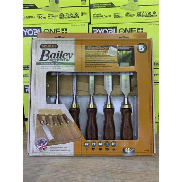 Đục gỗ cầm tay bộ 5 cây STANLEY