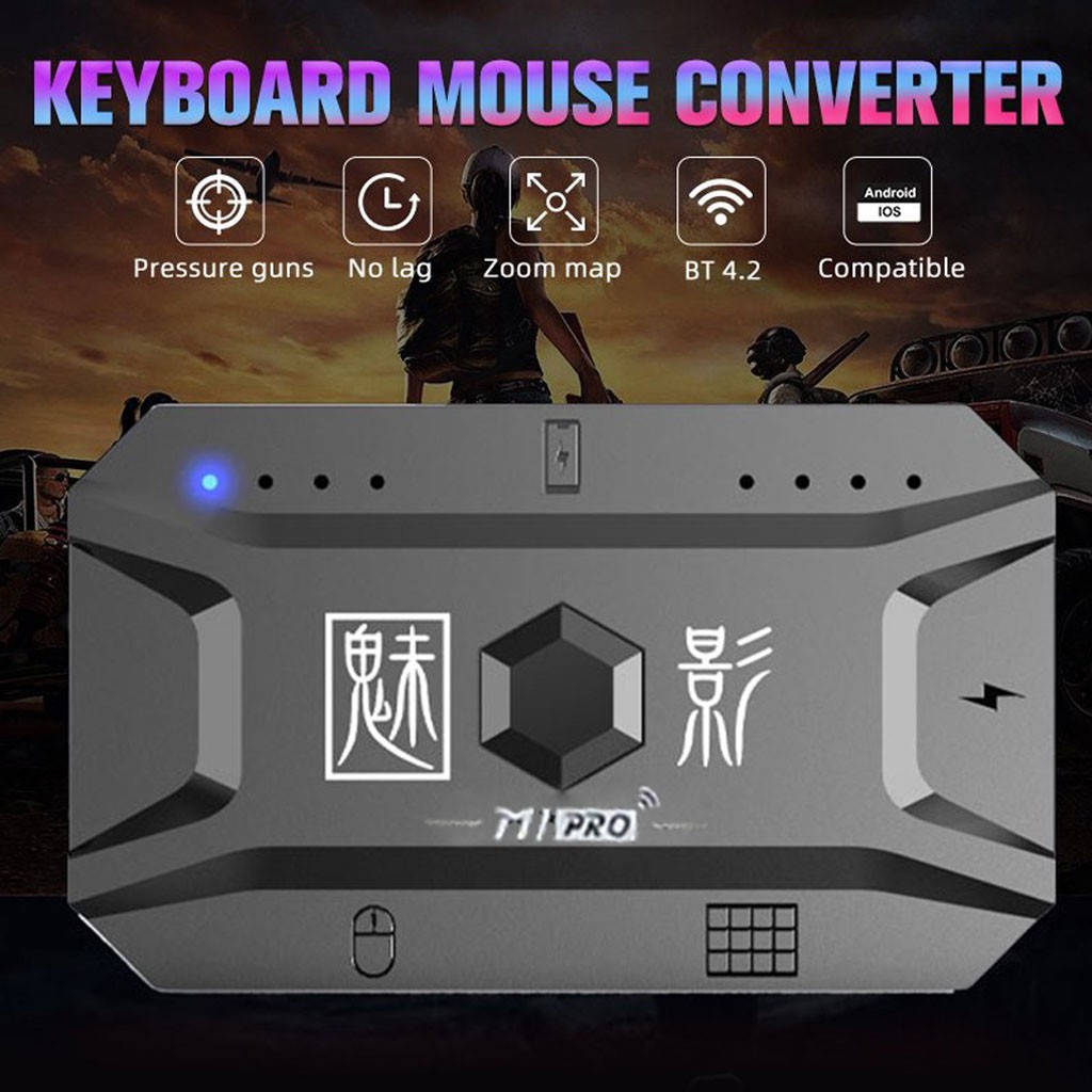 Meiying M1 Pro - bộ chuyển đổi bàn phím chuột chơi PUBG Mobile, Free Fire, COD hỗ trợ cả chip MediaTek