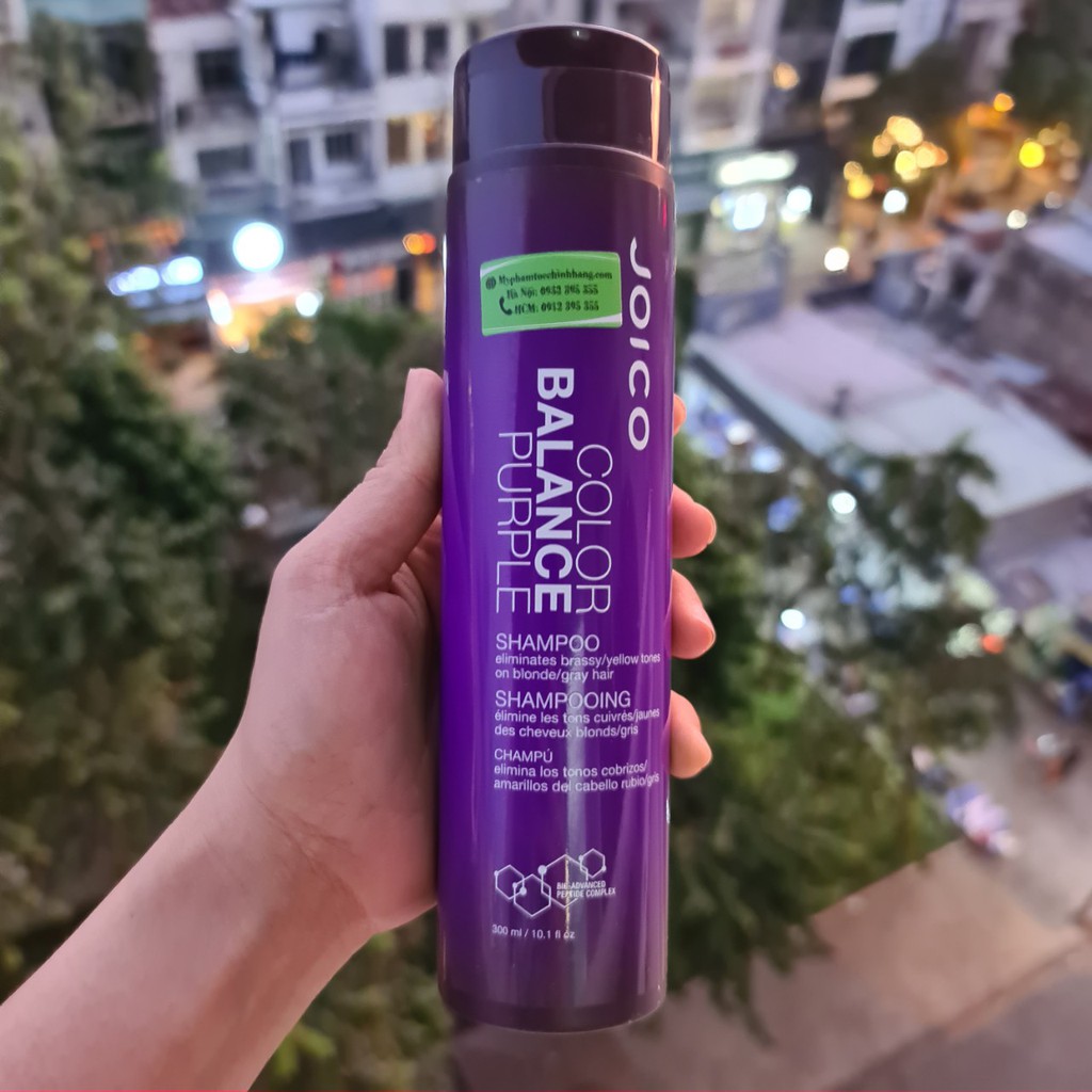 LẺ DẦU GỘI HOẶC DẤU XẢ JOICO KHỬ VÀNG ÁNH SẮC TÍM CHO TÓC TẨY SÁNG BALANCE PURPLE 300ML