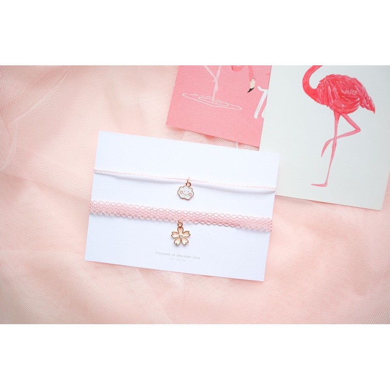 Vòng cổ đám mây - Choker hoa sakura
