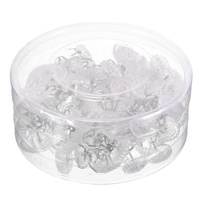 Set 30 Đinh Ghim Xoắn Trong Suốt Cố Định Tấm Trải Giường/Sofa Chống Trượt Chất Lượng Cao Có Thể Tái Sử Dụng