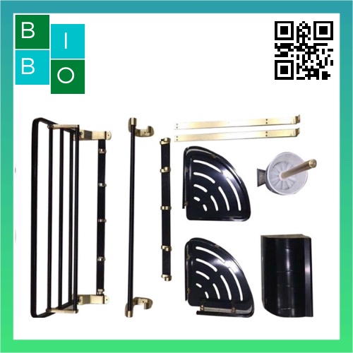 BỘ PHỤ KIỆN 6 MÓN NHÀ TẮM MÀU VÀNG ĐEN