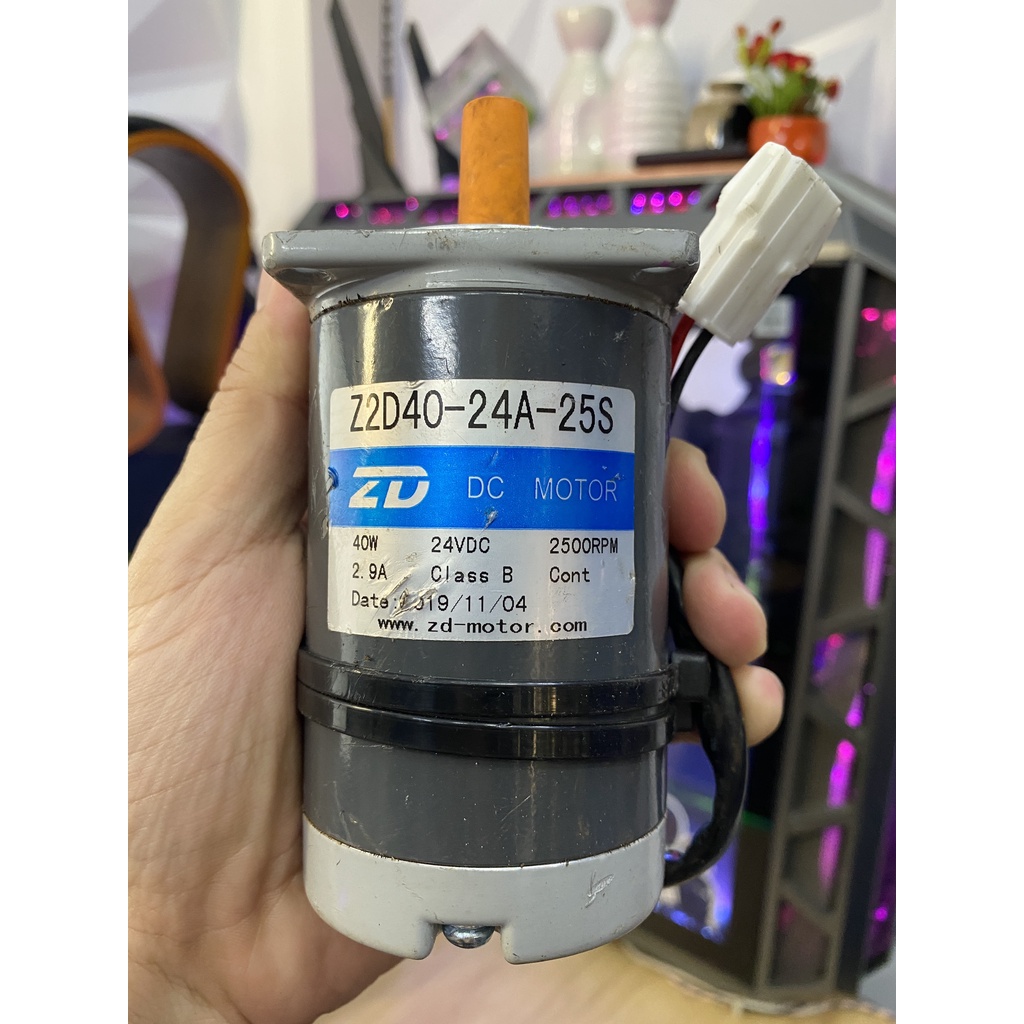 MOTER DC 24VDC 2500RPM  TRỤC D 8MM