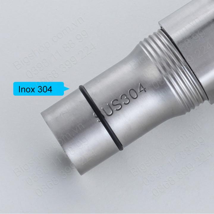 Xi phông chậu rửa mặt Lavabo inox 304 không gỉ dày dặn, loại dùng cho chậu không lỗ thoát tràn