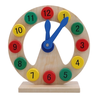 Wooden Toys Montessori Educational Toys Children Learn To Know Digital Clock Toys Preschool Early Education Toys for Children