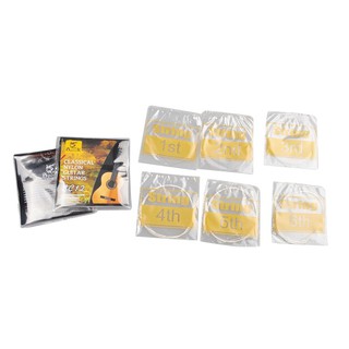 spock Classic Guitar Six Strings SC12 Nylon Silver Plating Set Super