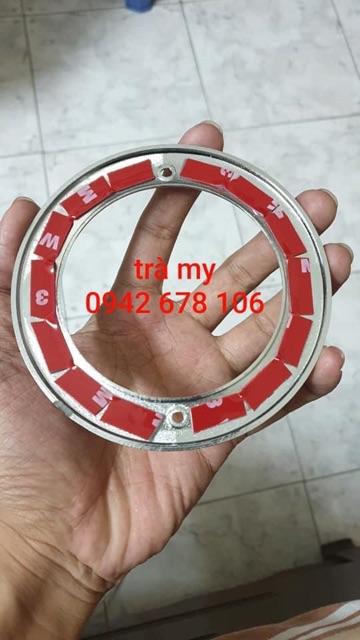 Ốp mạ crom chỉnh hướng gió trần Ford Transit, Viền mạ trang trí cửa gió trần xe ô tô Transit Phạm Văn auto