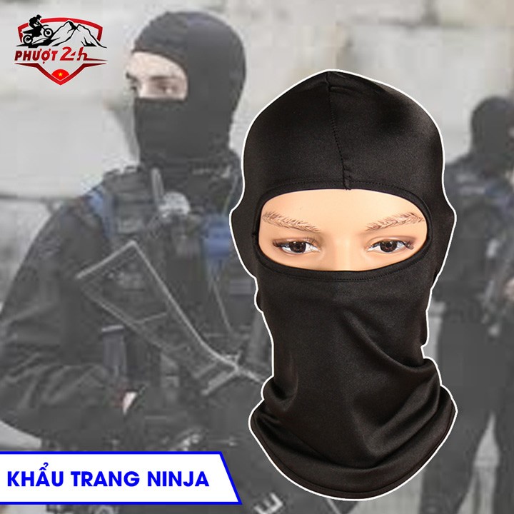 Khăn trùm đầu Ninja đội mũ bảo hiểm fullface thun lạnh cao cấp chống nắng