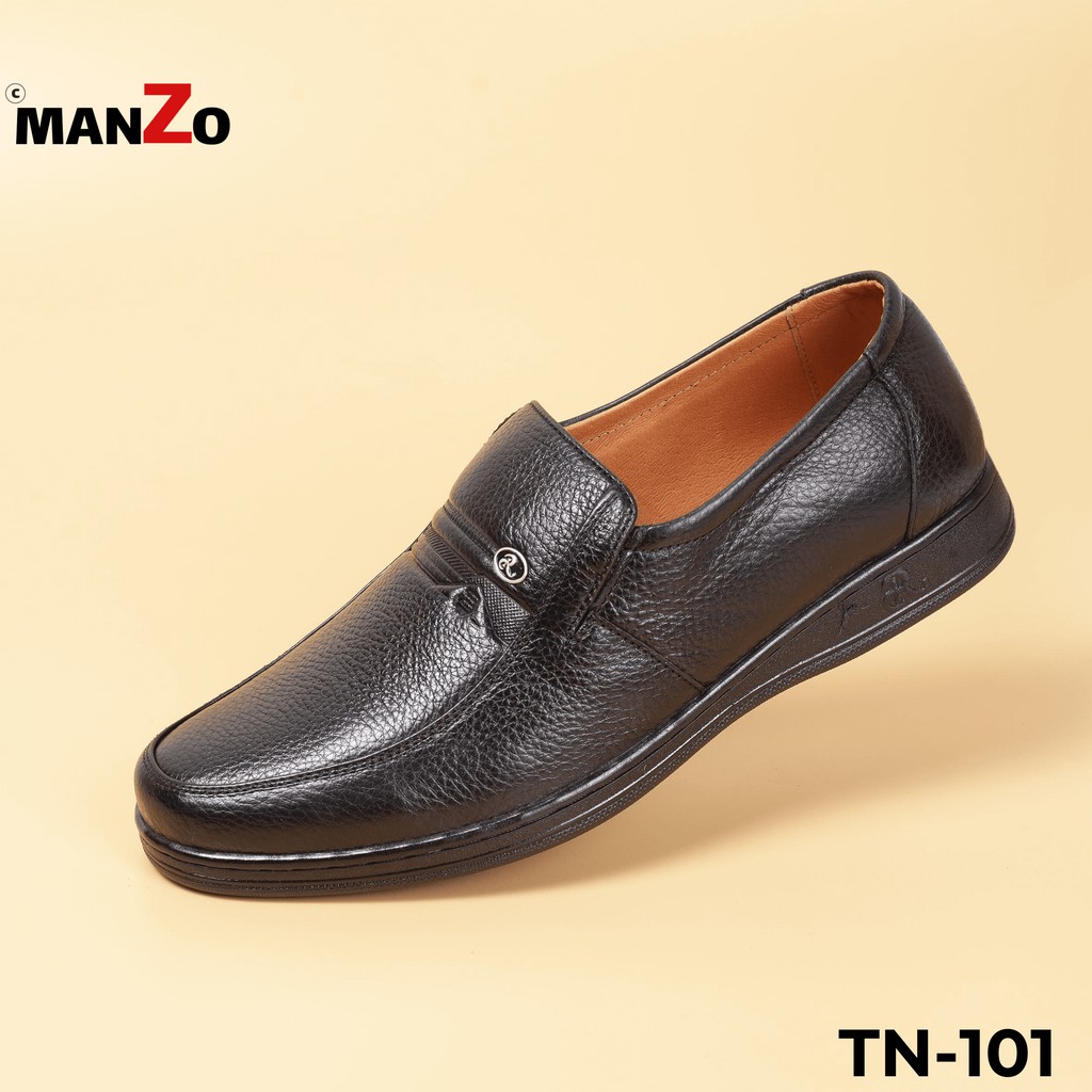 [DA BÒ THẬT] Giày da nam dành cho độ tuổi trung niên - Bảo hành 12 tháng tại Manzo - TN 101 | BigBuy360 - bigbuy360.vn