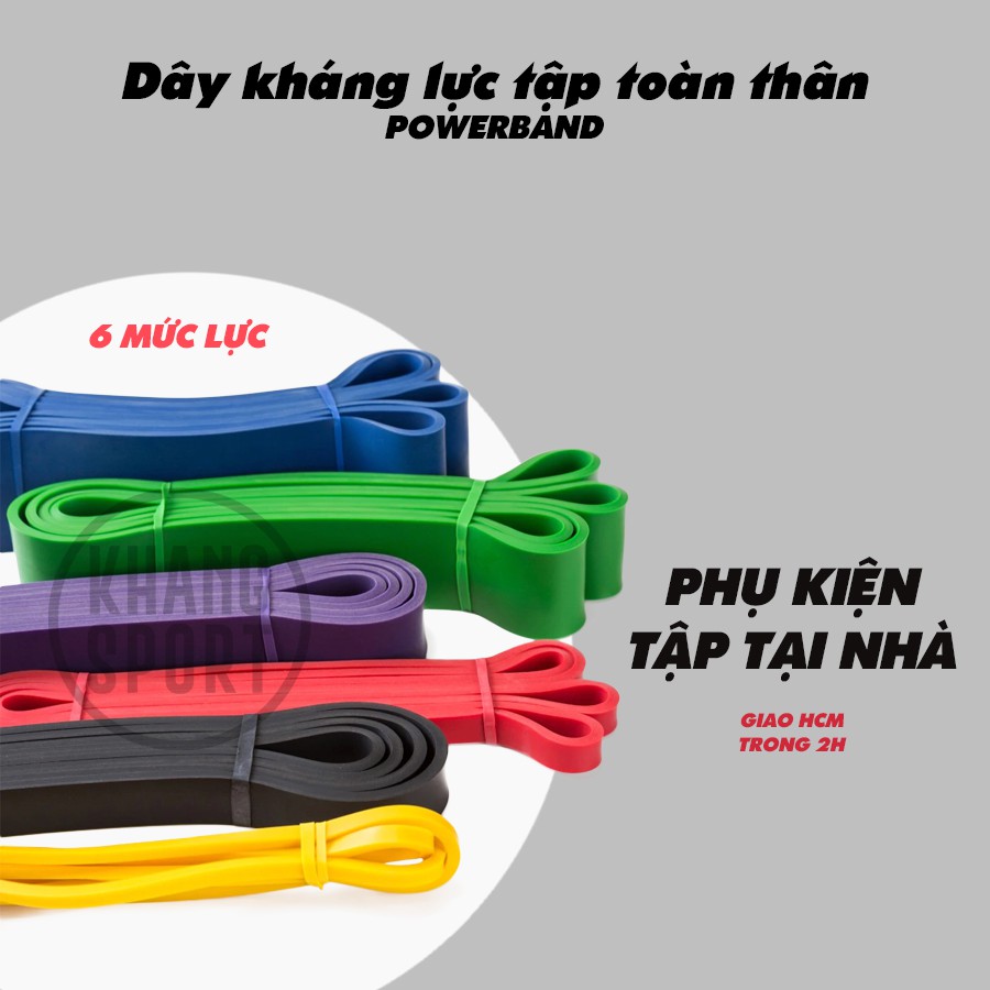 Dây Kháng Lực Powerband Hỗ Trợ Tập Toàn Thân