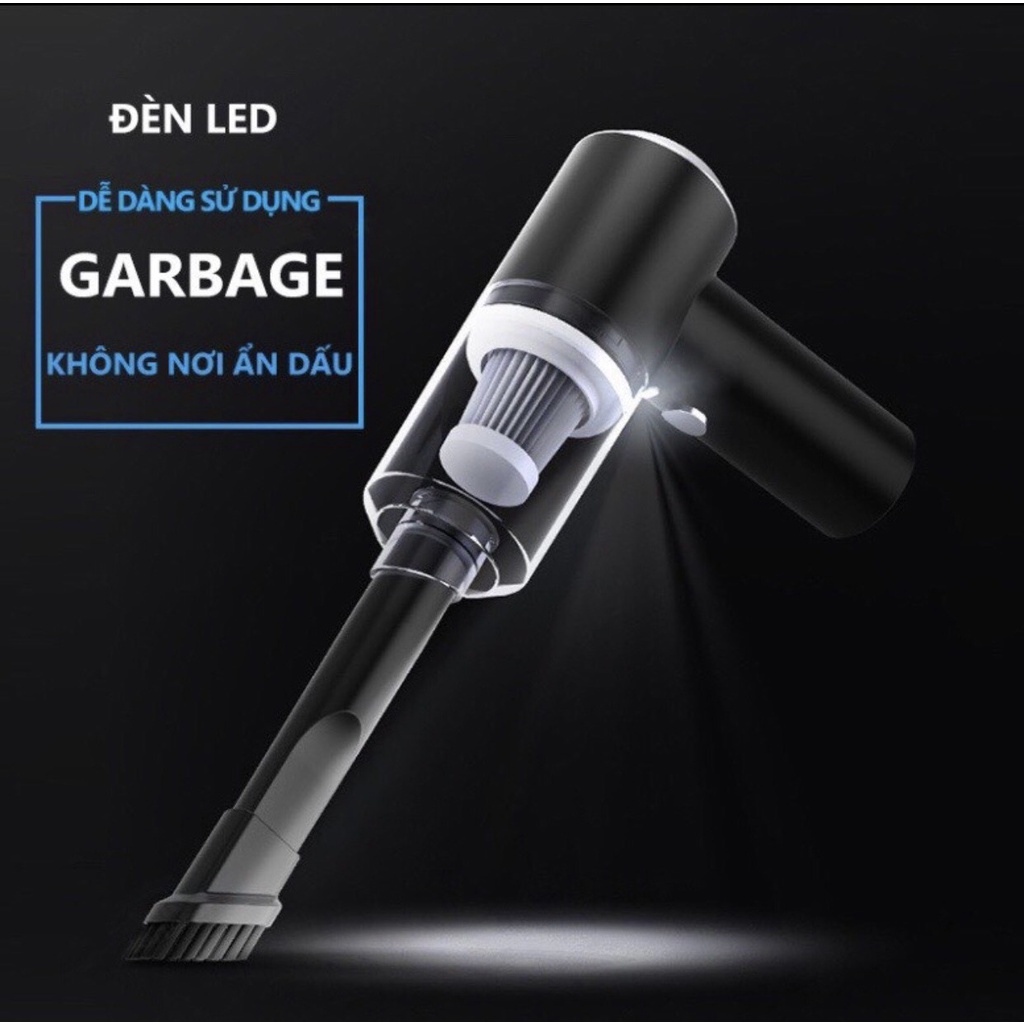 Máy hút bụi cầm tay mini không dây - Máy hút bụi đa năng lực hút siêu mạnh