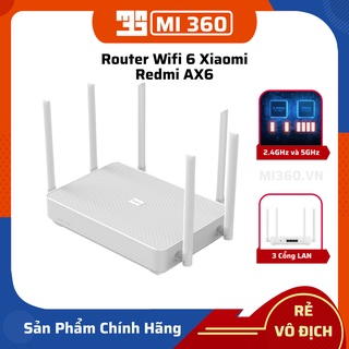Bộ phát Wifi Router Wifi 6 Redmi AX6 - ROUTER Xiaomi Redmi AX6 HỖ TRỢ MESH - 248 THIẾT BỊ